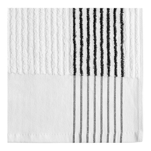 Oxford Super Gym Towel White with Black Stripe (22" x 44"), 1 Dozen